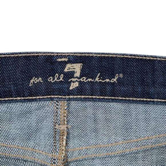 7 for All Mankind Roxy Denim Skirt - Size 30 - Picture 3 of 6